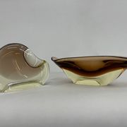 Set of Art Glass Bowl and Ashtray by designer Josef Cvrček, 1960's