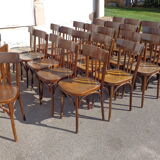 Set of 28 vintage bistro chairs