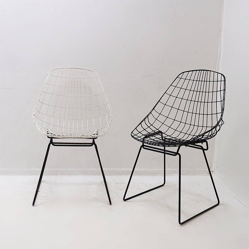 Set of 4 dining chairs SM05 by Cees Braakman & A. Dekker for Pastoe, 1950s.
