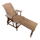 Bain de soleil - Transat - Chaise longue en osier rotin vintage