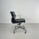 Eames Herman Miller cuir noir Soft Pad Group