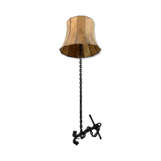 Lampadaire brutaliste à chaîne et ancre, années 1960