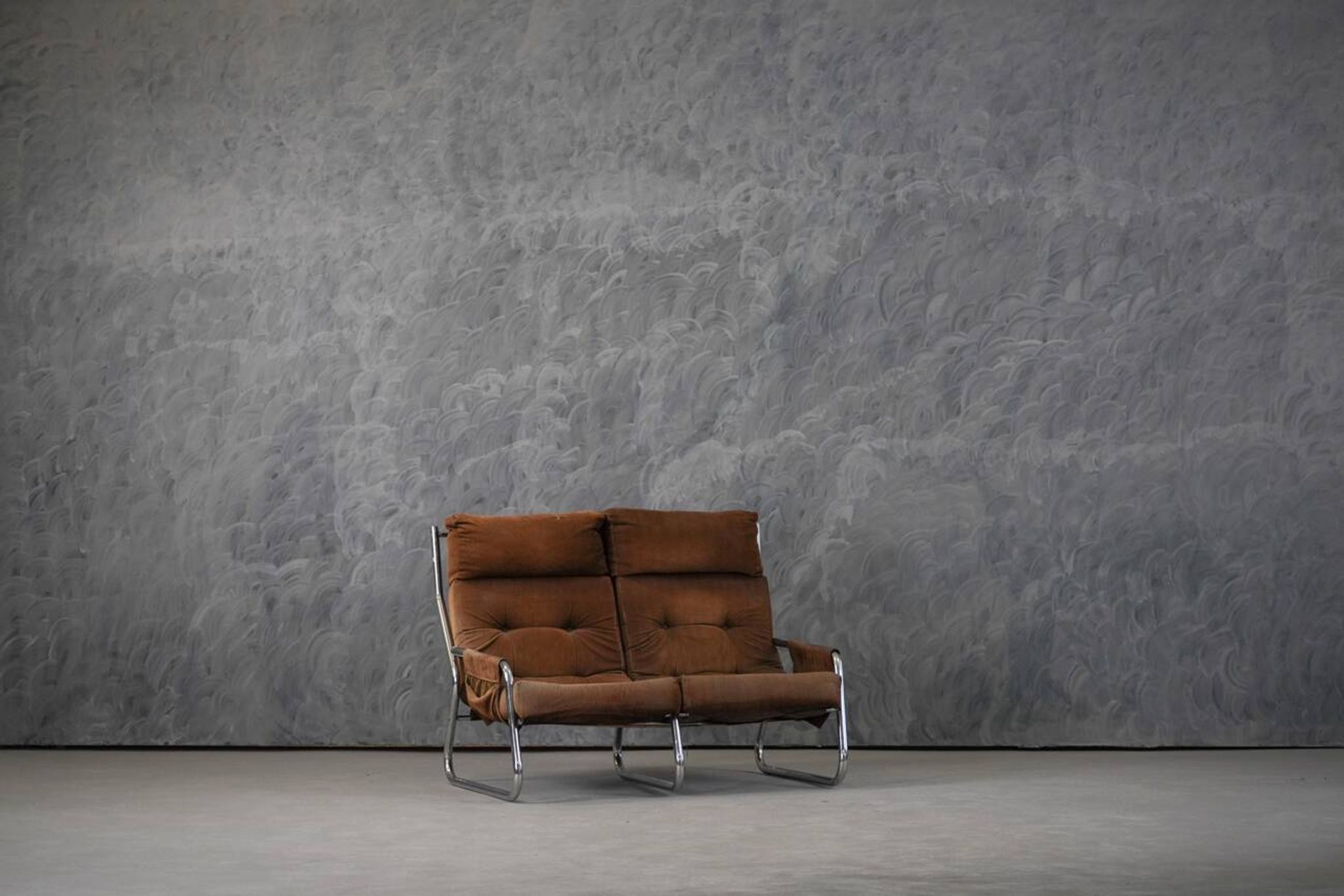Mid-century armchair and sofa set by Gillis Lundgren Ikea Sweden 1970s