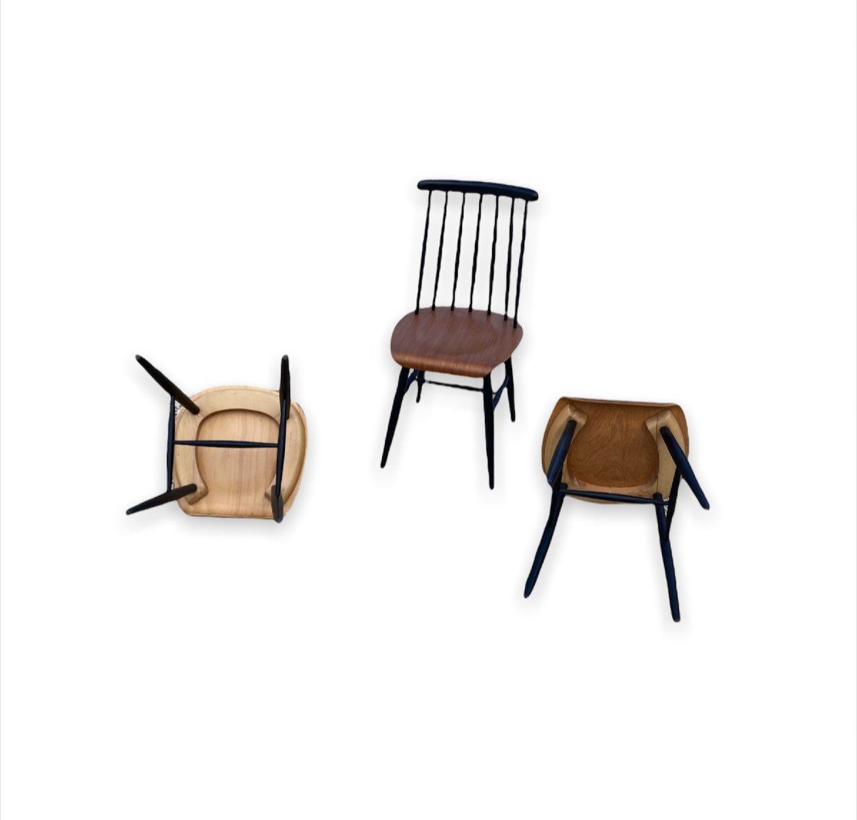 Set of 3 chairs "fanett" by Ilmari Tapiovaara