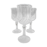 Set of 3 glasses in Crystal of Arques 1980s