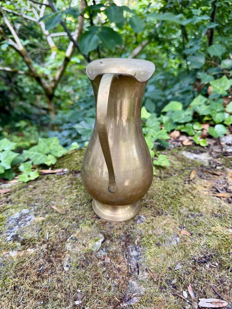 Antique brass carafe