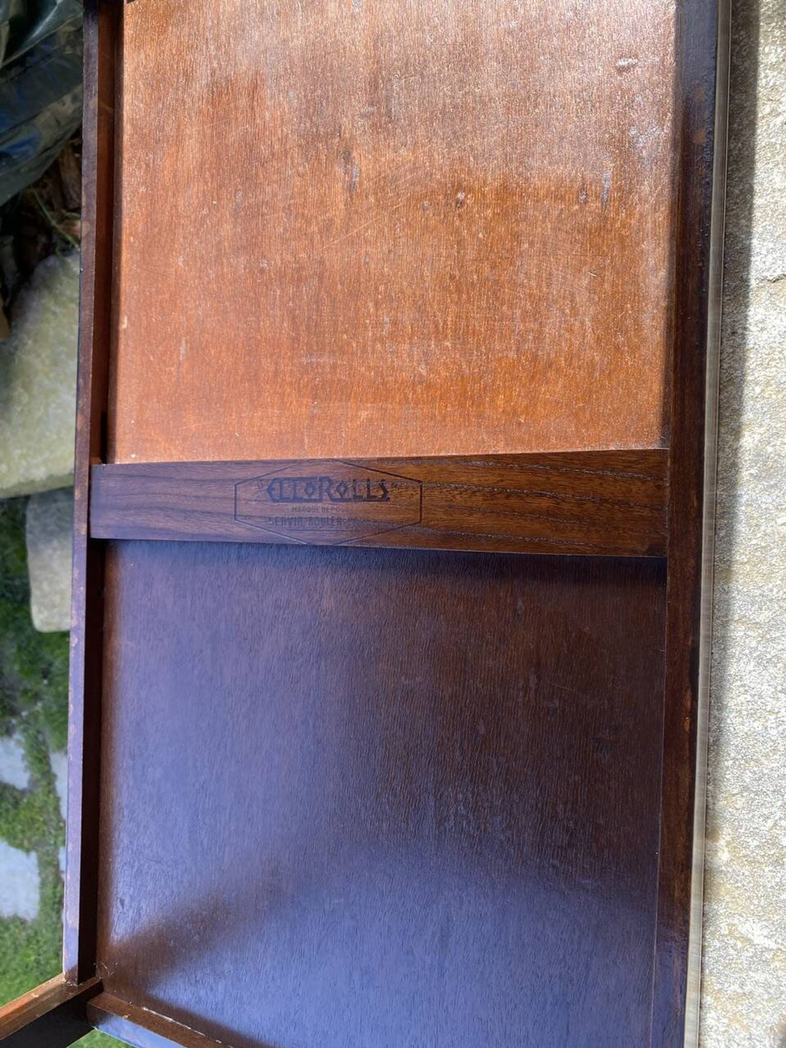 Serving trolley, rolling table, stamped ElloRolls from the 60s/70s