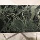 Brass coffee table and green marble 70 years