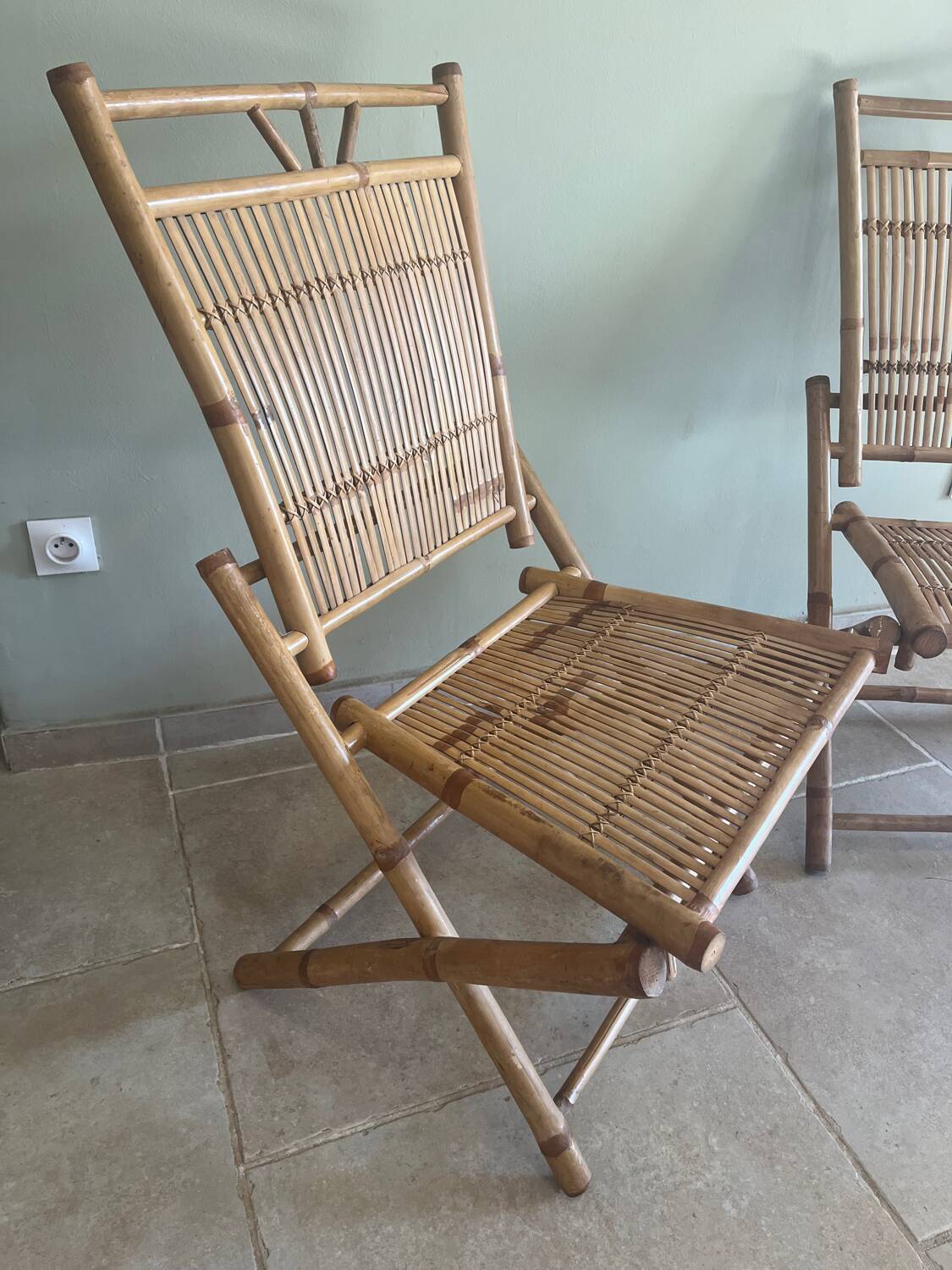 Bamboo table and chairs