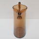 Art Czech glass pitcher, by Glasswork Novy Bor, 1950s
