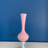 Vintage opaline pink vase