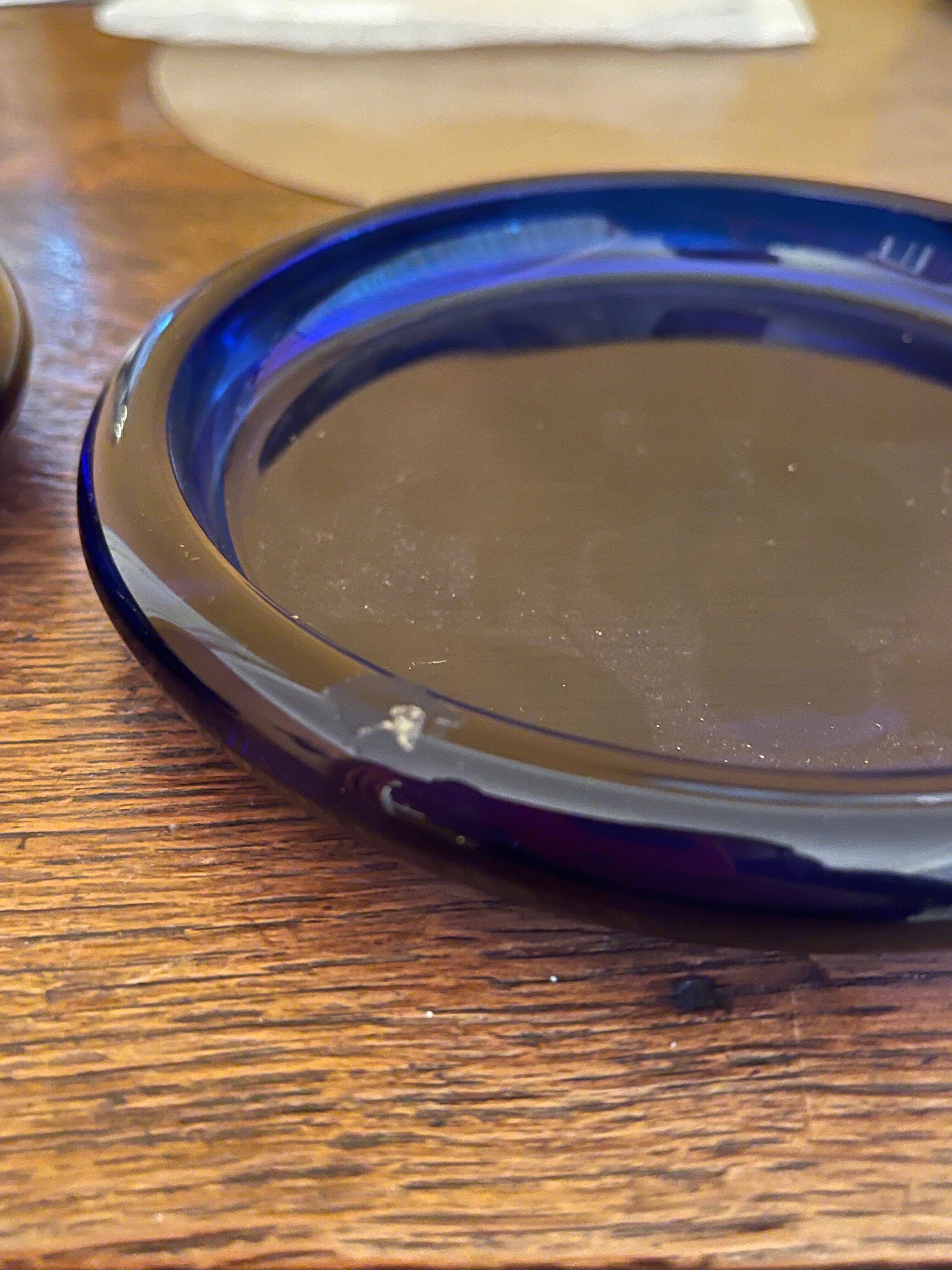 Thick glass bottle coasters