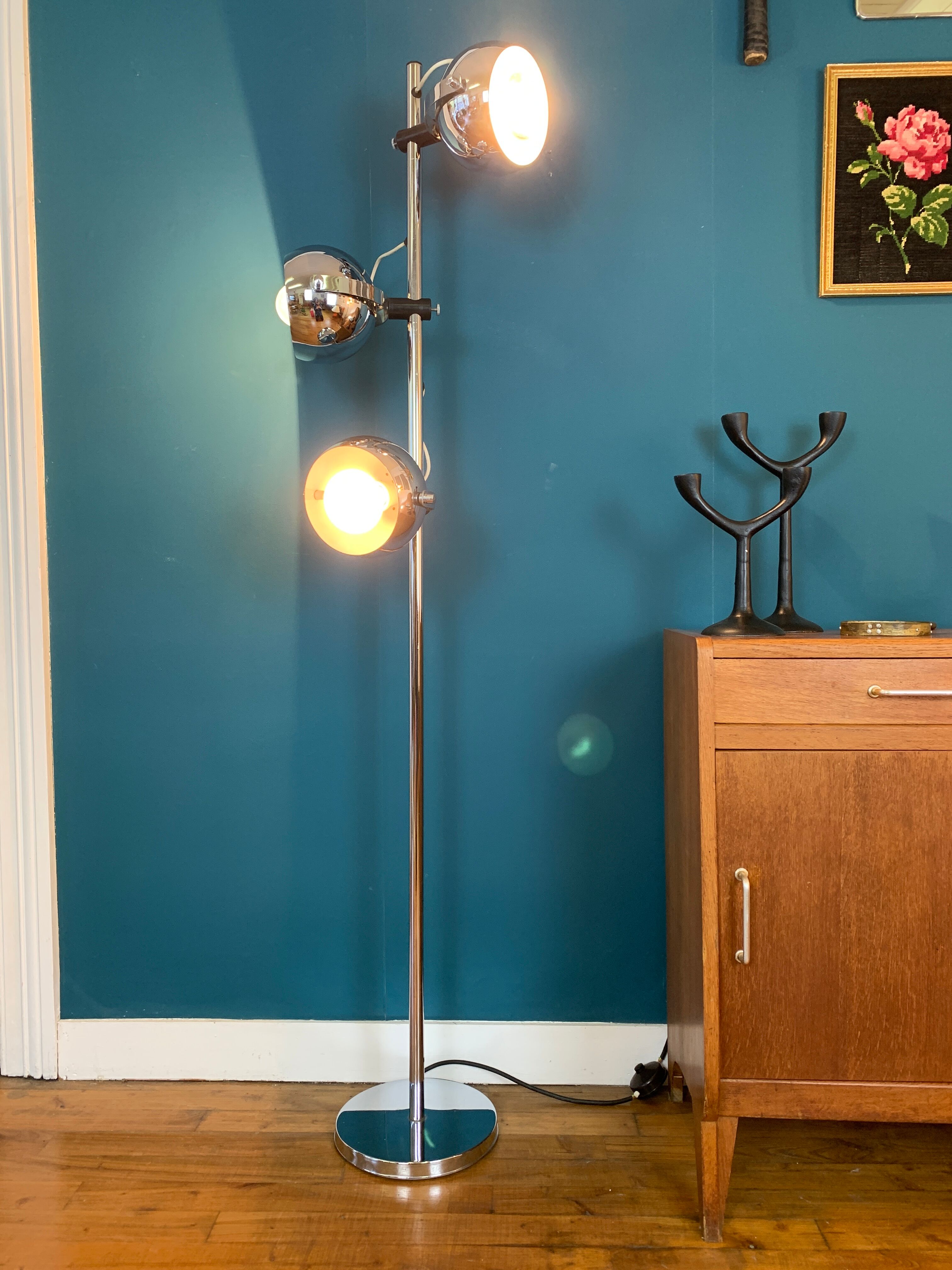 Eyeball floor lamp 70s