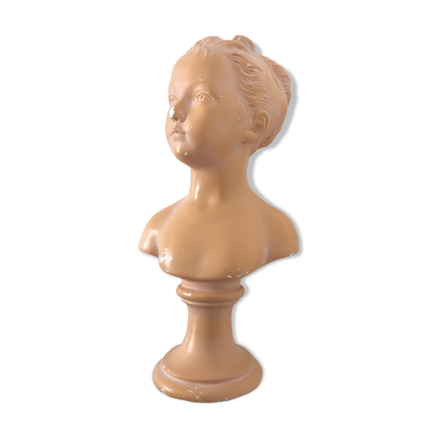 Bust plaster Louise Brongniart after Houdon