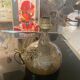 Pied de lampe en céramique vintage