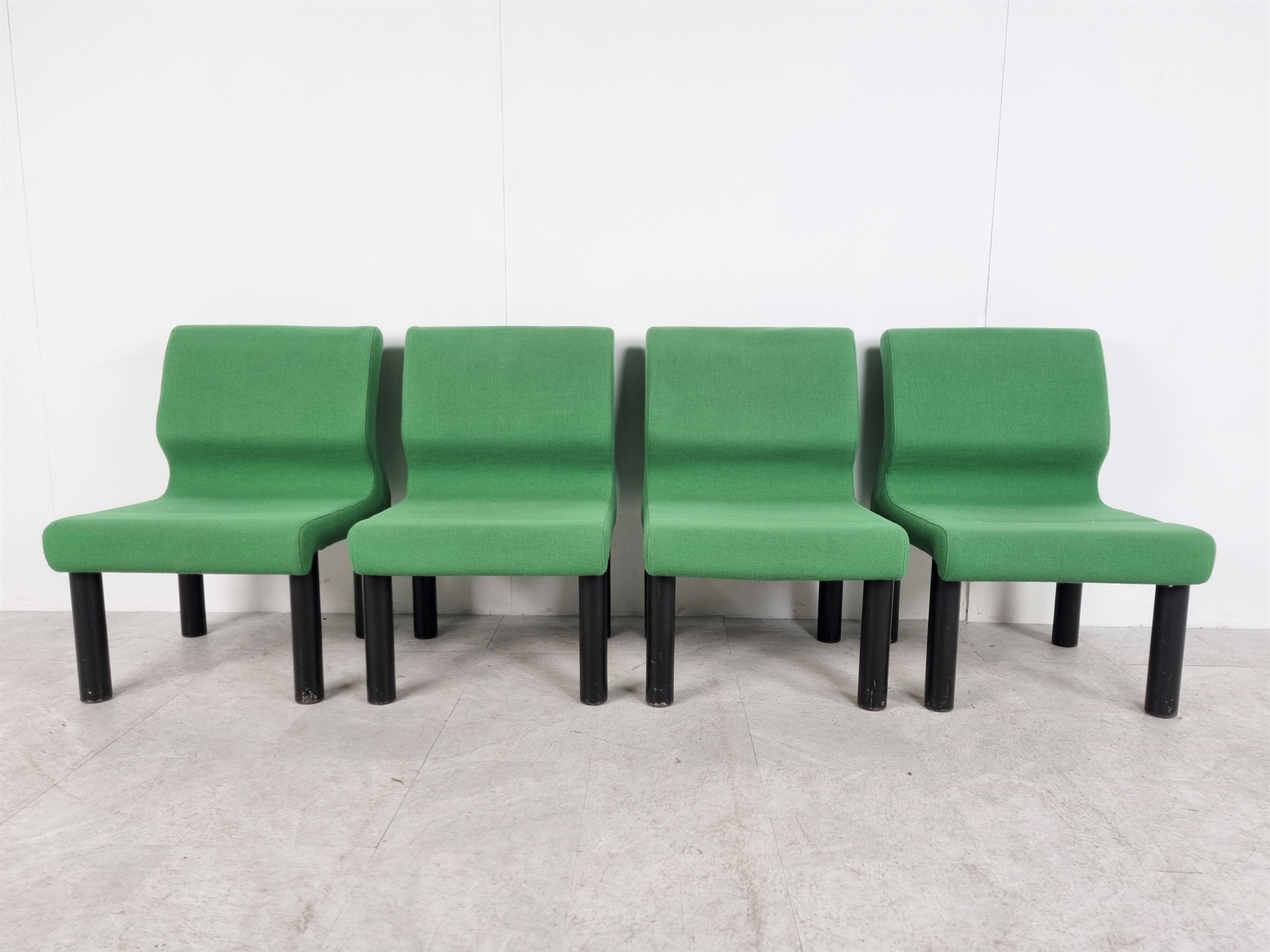 Vintage lounge chairs, 1980s