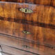 Empire chest of drawers with four drawers of mahogany, 1840s