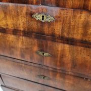 Empire chest of drawers with four drawers of mahogany, 1840s