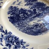 Set of 6 flat plates Sarreguemines