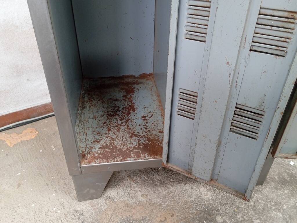 1950s stripped industrial wardrobe