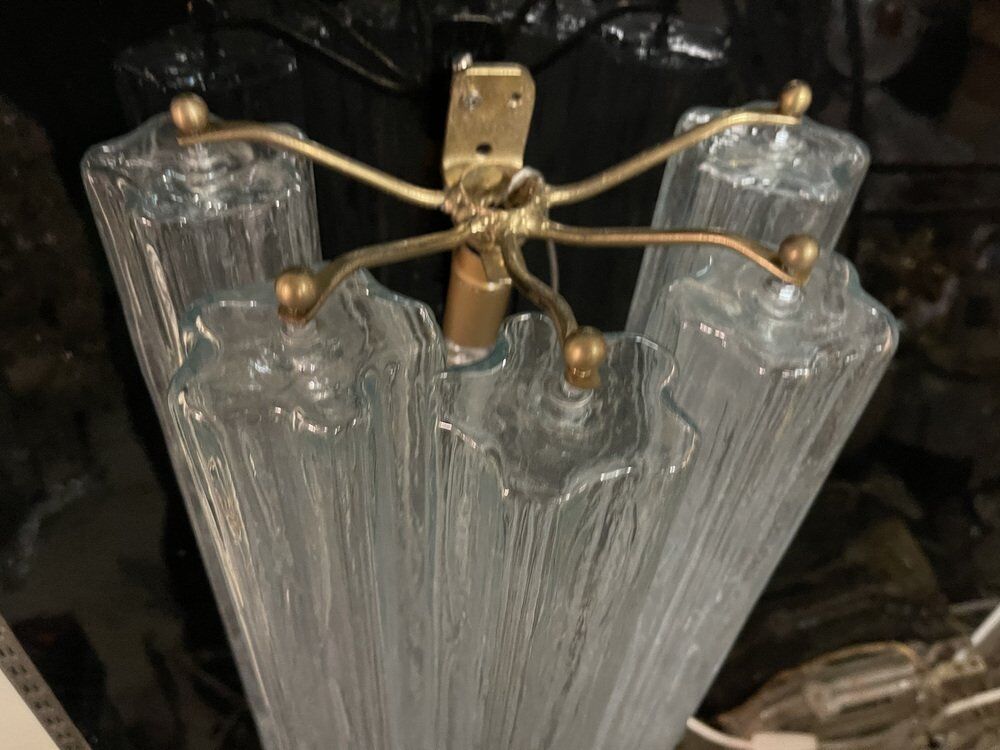 Murano glass tube tronchi sconces, 1980s, set of 2