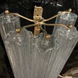 Murano glass tube tronchi sconces, 1980s, set of 2