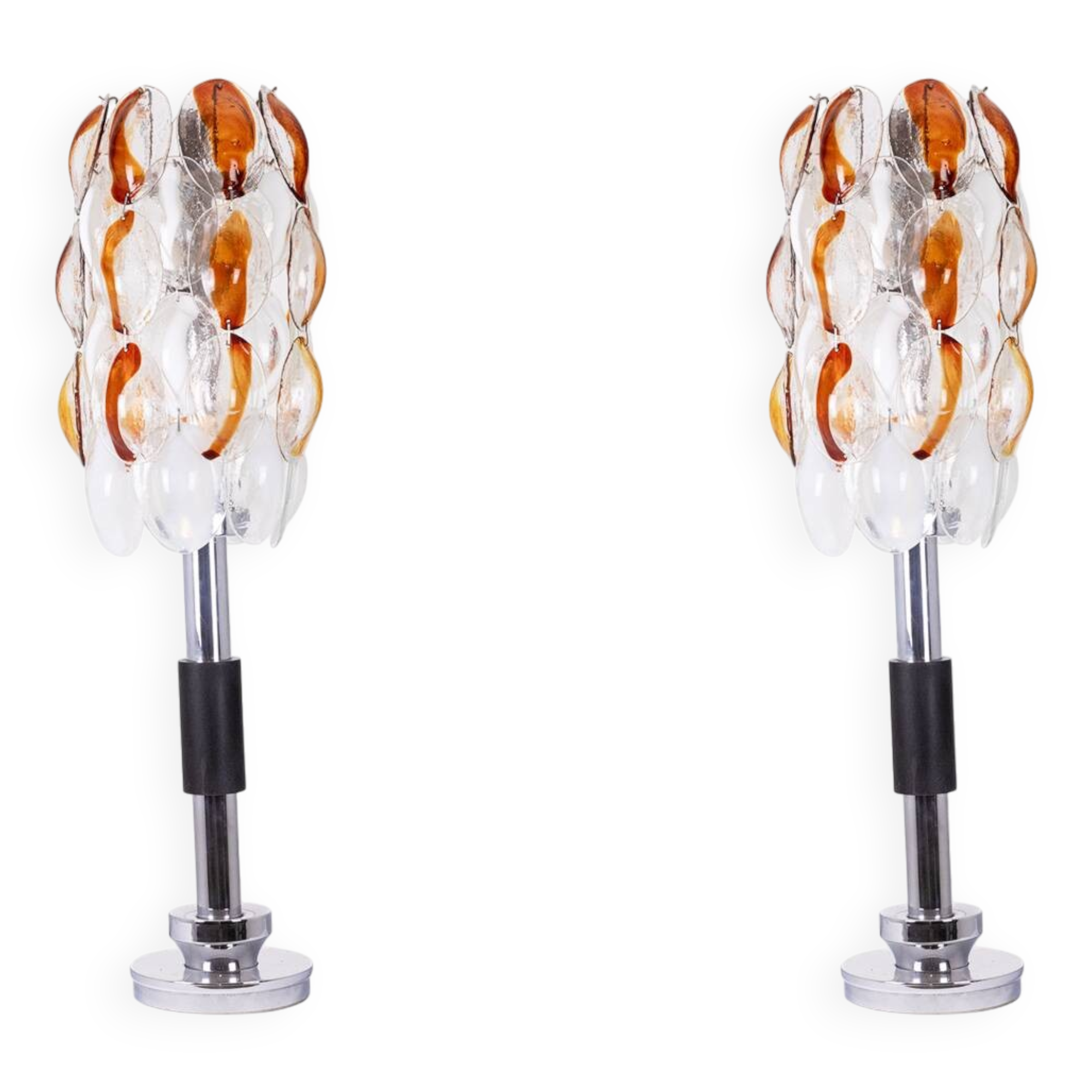 Mazzega. Pair of floor lamps. 1970s.