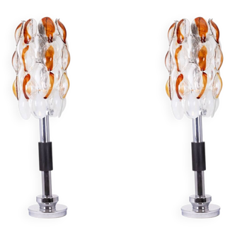 Mazzega. Pair of floor lamps. 1970s.