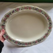 Limoges Bernardaud large oval plate in porcelain