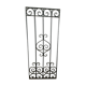 Wrought iron door grille