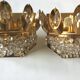 Paire d’appliques laiton et cristal