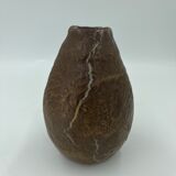 Veined terracotta vase