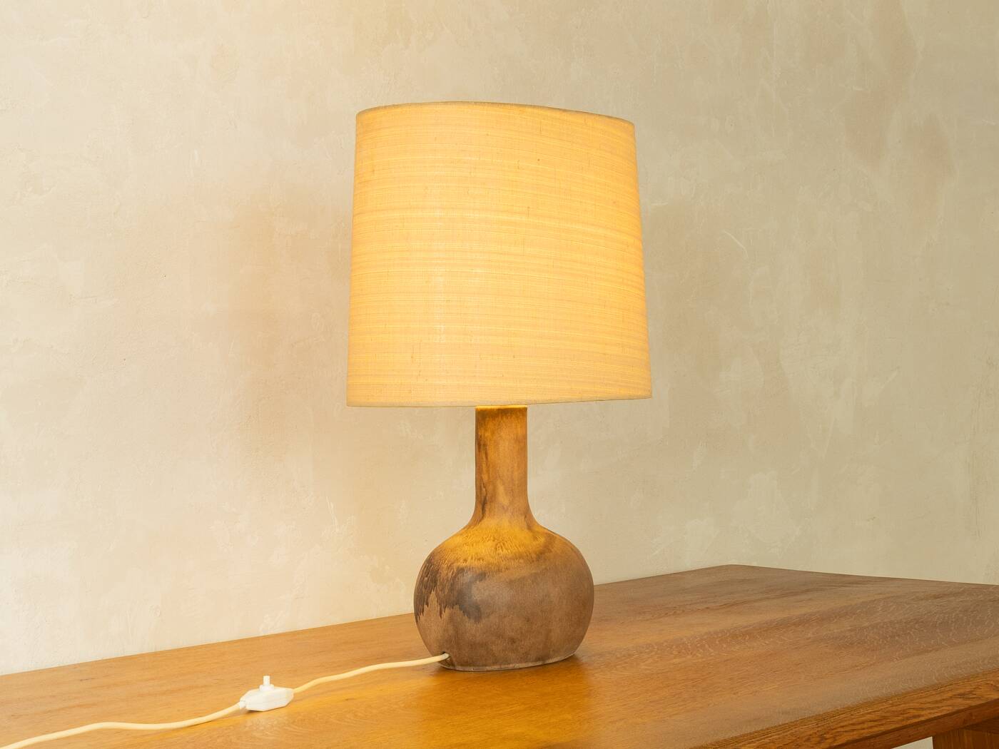 1970s Table Lamp with Ceramic Base