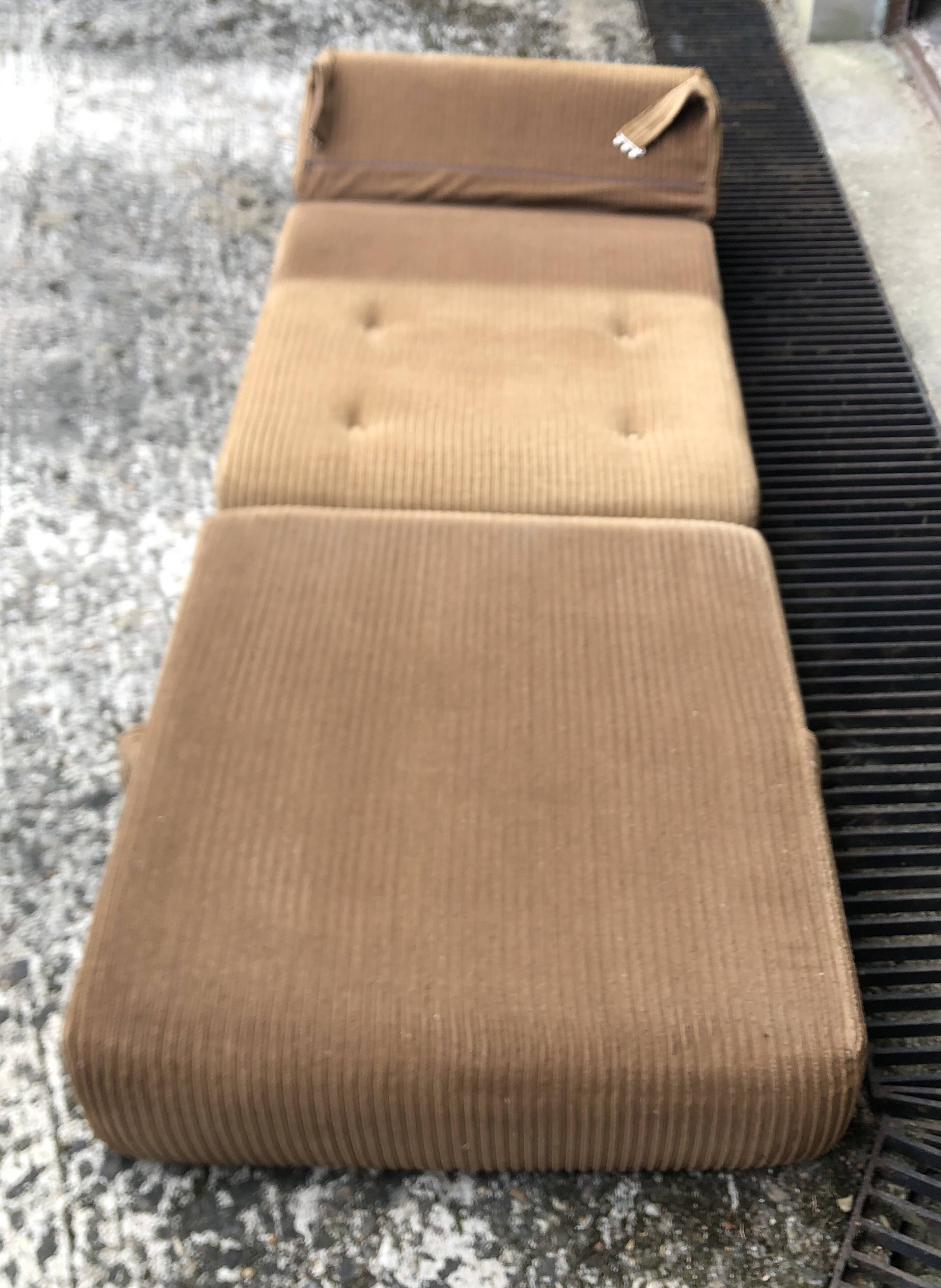 Vintage 70s corduroy armchair