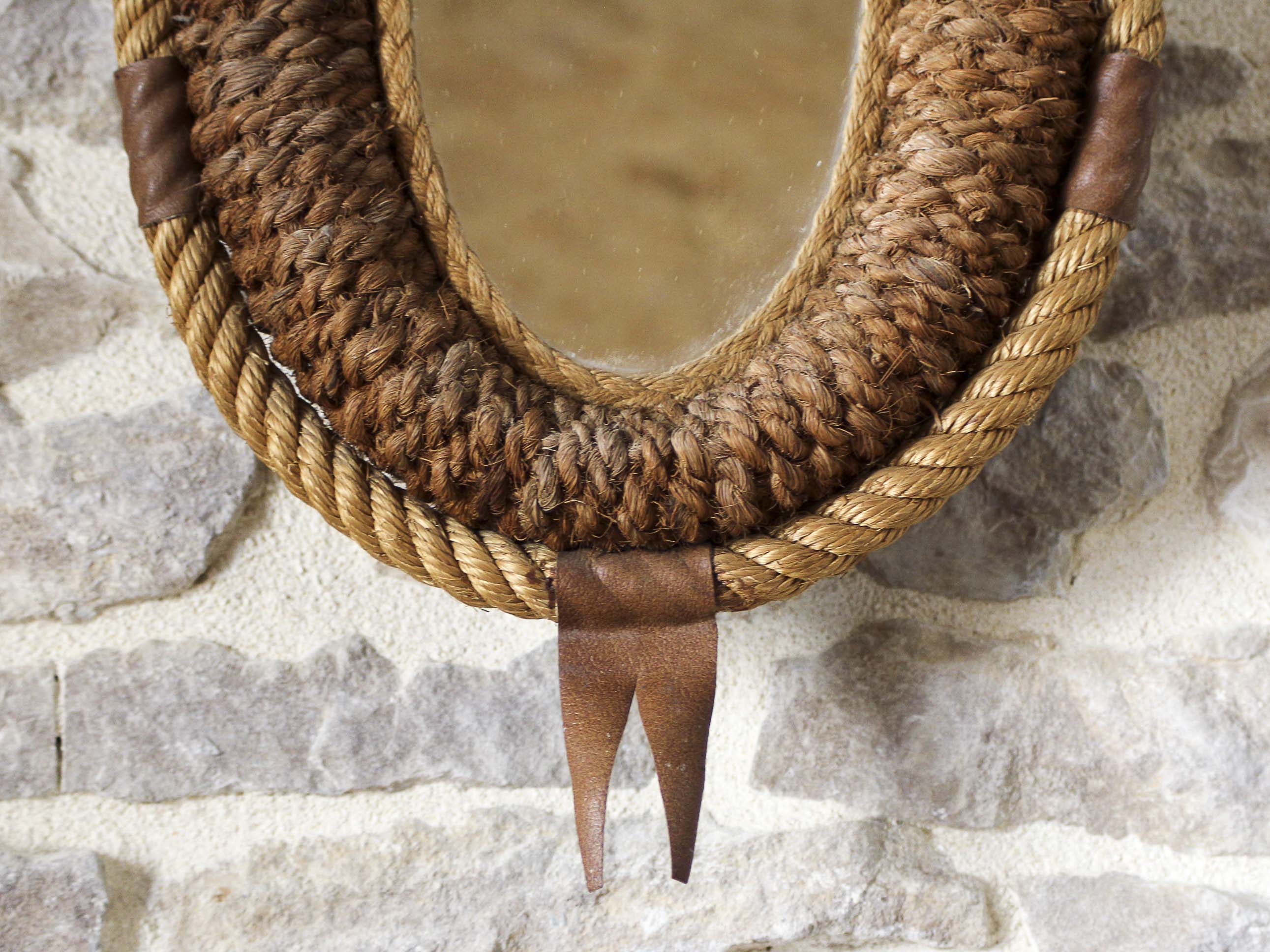 Mirror necklace rope 50s 46x25cm