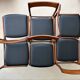 Set of 6 Danish teak chairs, 1970s.