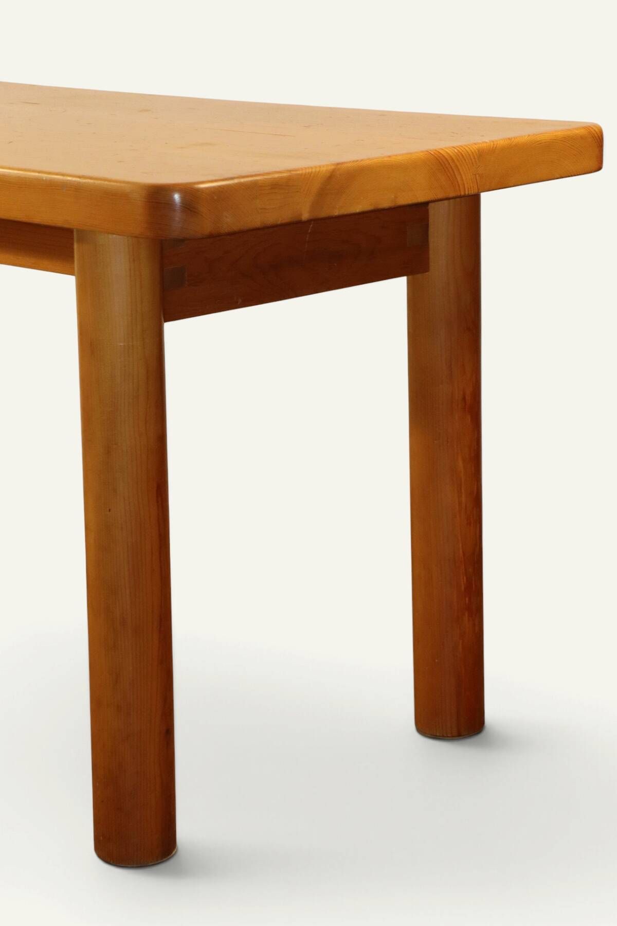 Table René Martin en pin massif moderniste, 1960