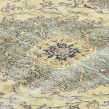 Anatolian handmade vintage rug 250 cm x 167 cm