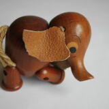 Teak wooden elephant toy by Arne Basse, Denmark 1960s.