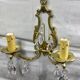 Pair of Wall Lamp Bronze And Crystal 2 Lights