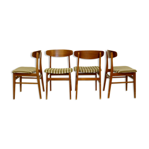 set de 4 chaises en teck,
