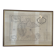 Vintage framed map of Guadeloupe