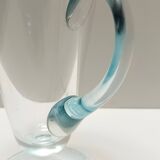 Coffret à cocktail en verre de Murano bleu clair composé de 6 verres et d'un pichet par La Murrina