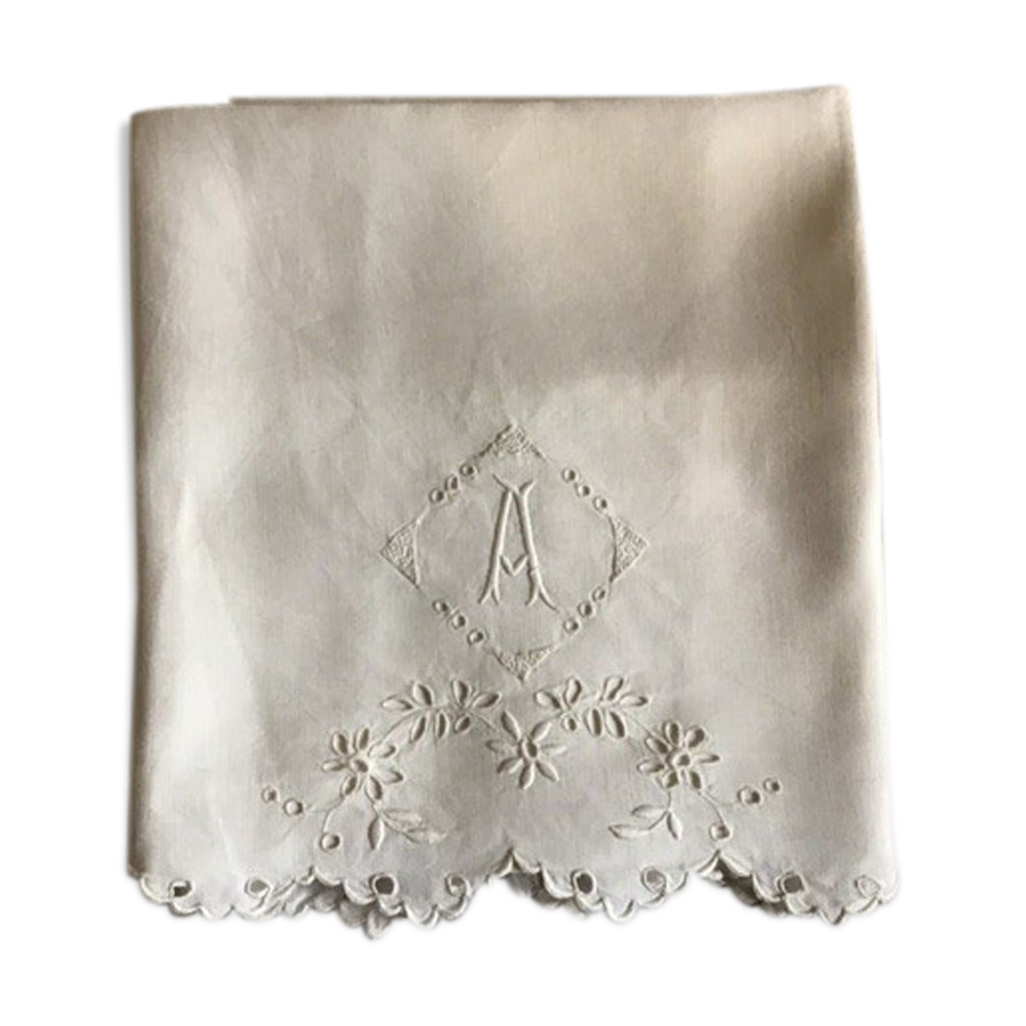 Baby sheet marked "A" 81x120cm