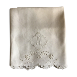 Baby sheet marked "A" 81x120cm