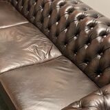 Brown leather Chesterfield vintage Sofa