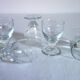 5 small antique absinthe glasses