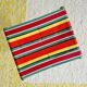 Folding fisherman stool with striped seat