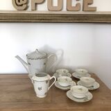 Tea or coffee service in Limoges porcelain
