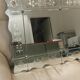 Vintage rectangular / panoramic mirror in Murano style, Venetian Art Deco